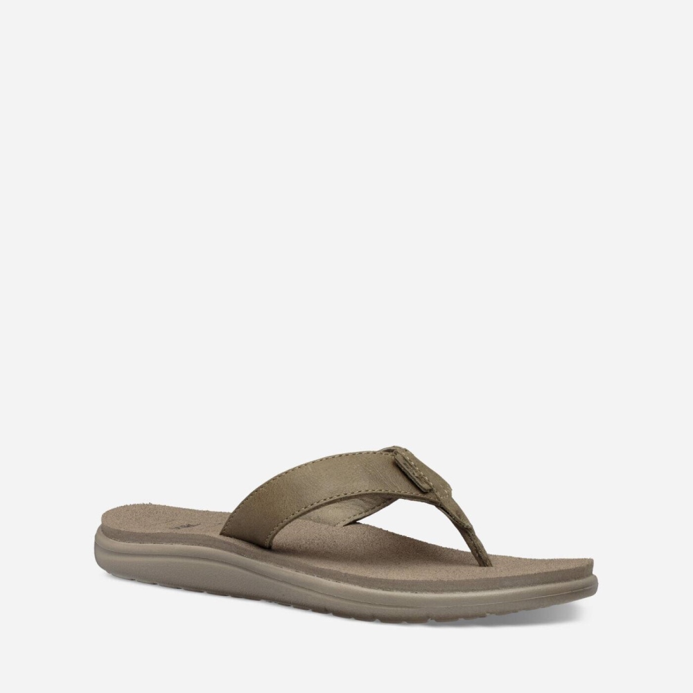 Teva Voya Leather Women's Flip Flops South Africa - EMF857013